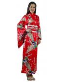 Red Peacock Kimono