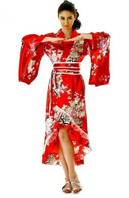 Red Kimono Dress