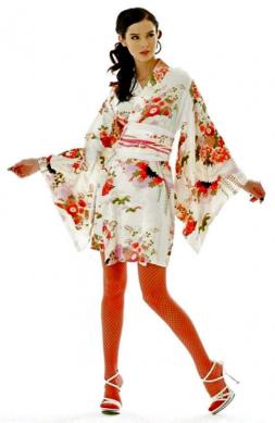 Sleek White Kimono