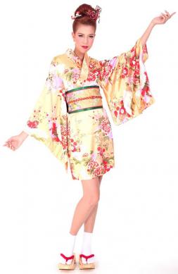 Yellow Kimono Top