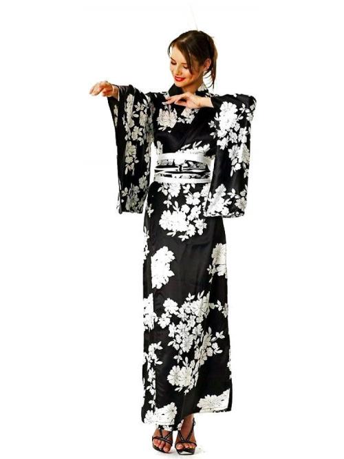 Black And White Kimono One Size