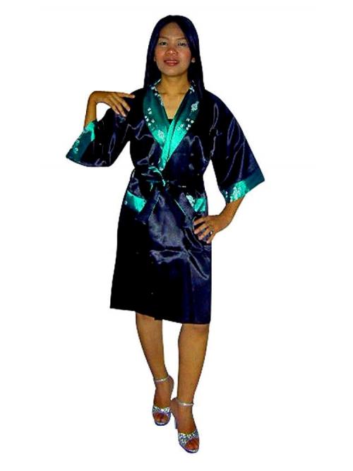 Luxurious Silk Robe S