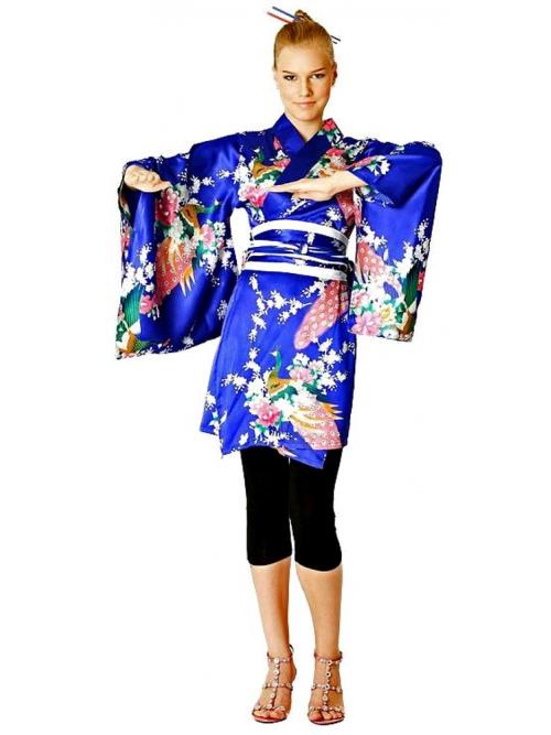 Short Sapphire Kimono One Size
