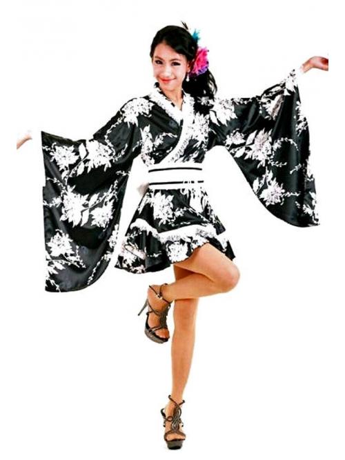 Sleek Black Kimono One Size