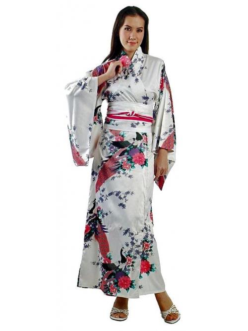 Elegant White Kimono One Size
