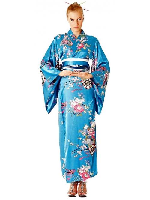 Chic Turquoise Kimono One Size