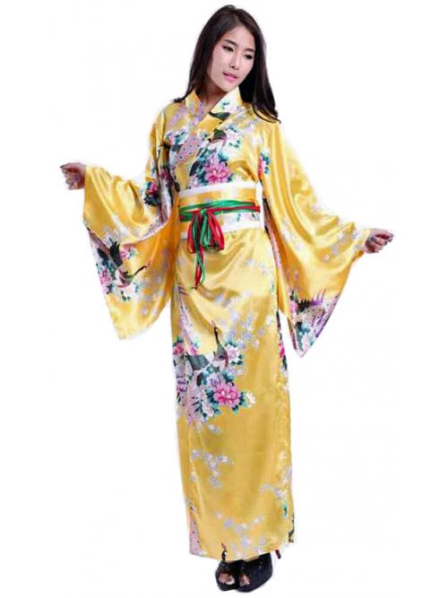Luxurious Golden Kimono One Size