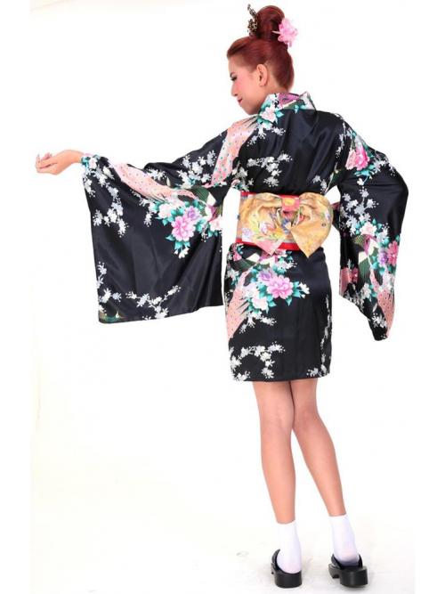 Stylish Black Kimono One Size
