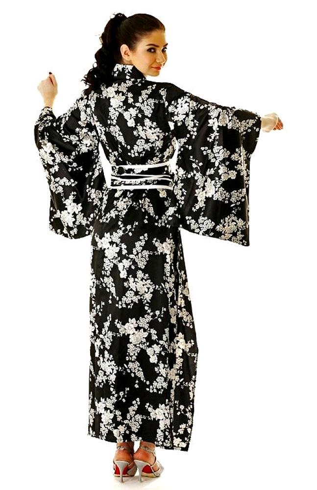 Black Kimono - Long Kimono - Kimono Online