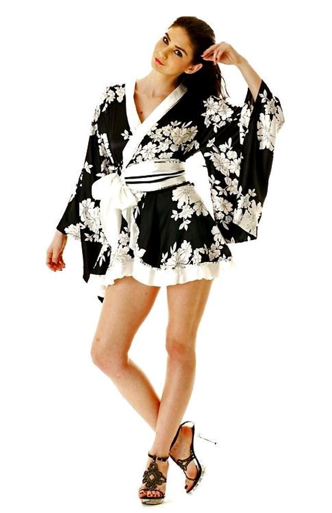 Sexy Floral Kimono - Short Kimono - Kimono Online