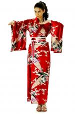 Elegant Red Kimono