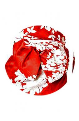 Red and White Kimono Bow