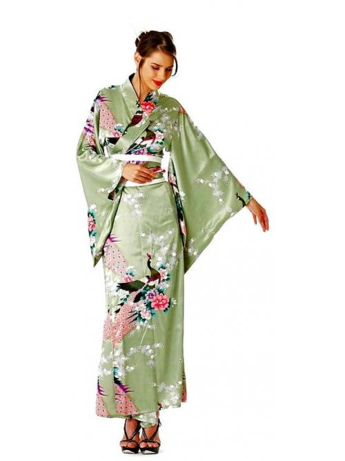 Lime Green Kimono - Long Kimono - Kimono Online