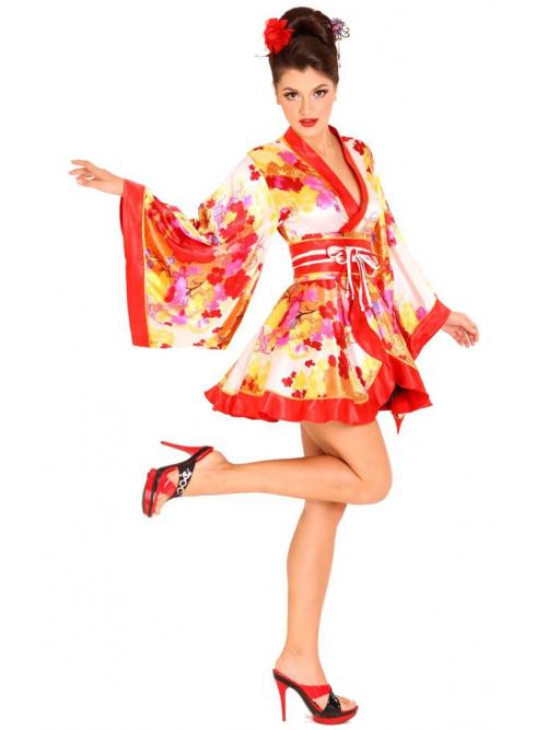 Vibrant Short Kimono One Size