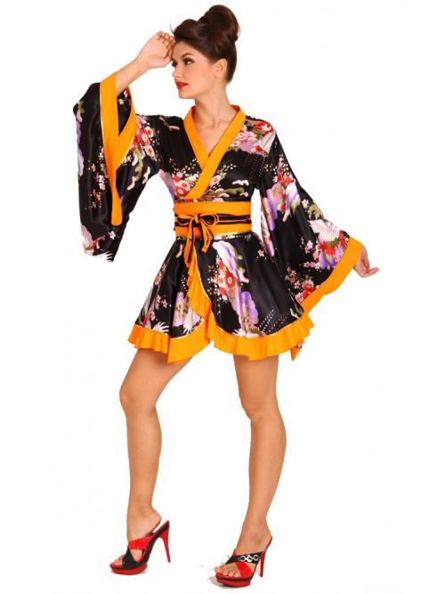 Exotic Black Kimono One Size