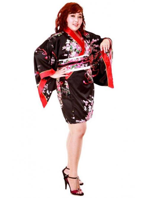 Inky Plus Size Kimono 1X
