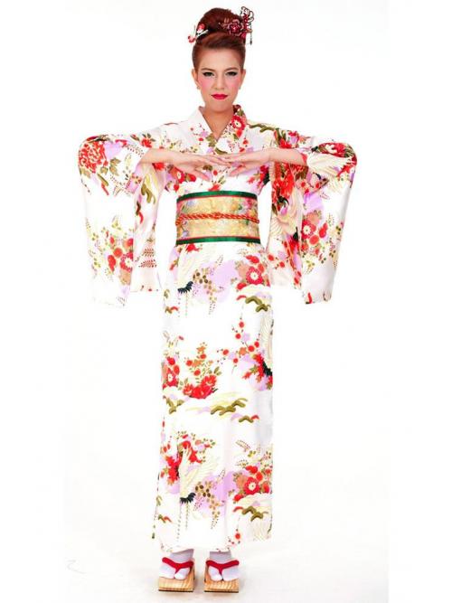 White Kimono - Long Kimono - Kimono Online
